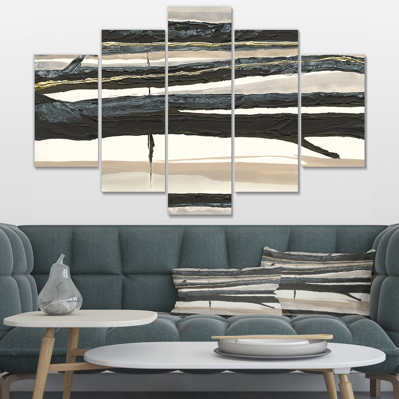 Designart - Forest Silhouette II - Modern Farmhouse Premium Canvas Wall Art